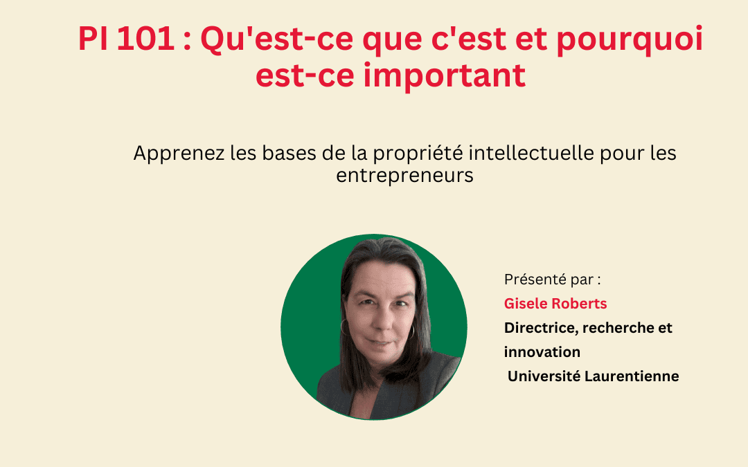 L’enregistrement du webinaire IP 101 est désormais disponible